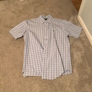 Very comfortable with blue and white stripes